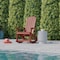 Flash Furniture Red Poly Resin Adirondack Style Rocking Chair JJ-C14705-RED-GG - alternate 8
